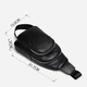 Сумка слинг через плечо мужская из натуральная кожи Vintage leather-20242 Черная - изображение 6