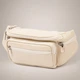 Сумка на пояс бананка з натуральної шкіри Vintage leather-20440 Біла - изображение 13