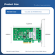 Чіп EB-LINK Intel I210, мережева карта PCI-E X4 Gigabit з двома портами для сервера, мережевий адаптер промислової камери з електричним портом I210-T2 для машинного зору - изображение 5