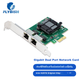 Серверная гигабитная сетевая карта FLYBISH NA576-T2M PCI-E X1 с двумя электрическими портами, программным маршрутизатором и агрегацией ROS, чипом Intel 82576, PCIe. - изображение 4