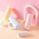 Полотенце для лица UCHINO из чистого хлопка для взрослых, мягкое, простое, однотонное, с атласной каймой, набор из 3 штук (розовое + синее + желтое). - изображение 7