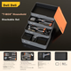 Набор инструментов Deli Household Hardware Toolbox, 4-ярусный, включает в себя электродрель, гаечные ключи, рулетку, отвертки, комбинированный набор инструментов. - изображение 6