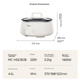 Электрокастрюля Midea MC-HGE3026, 4.5 л, съемная моющаяся, антипригарная, многофункциональная - изображение 11