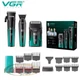 Комплект VGR 3 в 1 V-694 GREEN аккумуляторная машинка для стрижки (clipper) триммер и электробритва (шейвер) - изображение 5