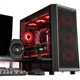 Компьютерный корпус Aigo Yufeng W80 Black M-ATX для настольных компьютеров (полностью прозрачная панель из закаленного стекла с боков / сетчатая охлаждающая поверхность / система водяного охлаждения 360 мм / видеокарта 4090) - изображение 1