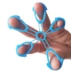 Набор Duweike Hand Grip эспандеров силиконовых для рук, 4 предмета, 1-50 фунтов, синий - изображение 6