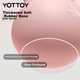 Мягкая гиря Yottoy для подъема бедер, для женщин, для приседаний и силовых тренировок, домашний фитнес-оборудование, 4 кг - очаровательный розовый цвет. - изображение 4