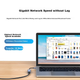 Хаб Lenovo Type-C на Gigabit Ethernet, RJ45, для ноутбука, разветвитель - изображение 6
