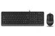 Комплект A4Tech Fstyler Sleek Multimedia Comfort F1010, Black/Grey, клавіатура+миша, USB - зображення 1