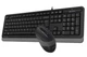 Комплект A4Tech Fstyler Sleek Multimedia Comfort F1010, Black/Grey, клавіатура+миша, USB - зображення 4
