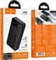 Power Bank павербанк Hoco J154A портативна швидка зарядка 20000 mAh 3 порта USB Type-C USB-A LED-дисплей 22,5 Вт Чорний - зображення 6
