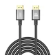 Кабель DisplayPort на DisplayPort 1.2 (DP на DP) XO GB018B (4K, 60Hz, 5м). Grey - изображение 1