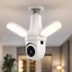 Беспроводная IP камера 360 градусов лампа с датчиком движения E27 3MP Светильник Wi-Fi видеонаблюдение с микрофоном и LED-подсветкой V380 Pro - изображение 8