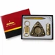 Подарочный набор Aladdin YJ-6352 Golden Horse 4в1 — пепельница турбо-зажигалка ручка и брелок в подарочной коробке - изображение 5