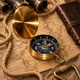 Компас туристический G453 Navigator Brass — магнитный карманный компас в металлическом - зображення 1