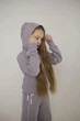 Костюм для дівчинки кофта на блискавці та штани палаццо з кантом Can SmileTime, світло-сірий зріст 134 (SX3-61-22) - зображення 5