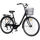 Велосипед SPARK CITY TEYA 28`` ал18`` жв v-brake с корзиной чёрный - изображение 1