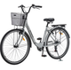 Велосипед SPARK CITY TEYA 28` ал18`` жв v-brake з кошиком сірий - зображення 3
