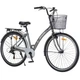 Велосипед SPARK CITY REINE 28`` ал18`` жв v-brake с корзиной серый - изображение 1