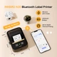 Термопринтер Inkbird N20 для етикеток портативний Bluetooth з акумулятором Type-C зручний мобільний додаток - изображение 3