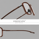 Очки компьютерные Blue Blocker 45% для мужчин и женщин KINGSEVEN 9205 Brown 45 - изображение 2