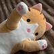 Большая мягкая плюшевая игрушка Кот Батон бежевый 90 см - изображение 1