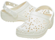 Жіночі крокси класік Crocs Classic Floral Cut-Out Clog Chalk (37-38, білий) - изображение 1