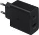 Сетевое зарядное устройство для Samsung 35W Duo USB Type-C + USB-A Super Fast Charging PD 3.0 Black (без кабеля) - изображение 2