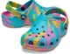 Жіночі крокси класік Crocs Classic Marbled Clog Blue/Multi (34/35, синій) - зображення 1