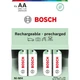 Пальчиковая аккумуляторная батарейка Bosch Rechargeable Ni-MH AA (HR6) 2600 mAh 4 шт HR6B4P2100/00 (8594162800537) - изображение 1