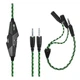 Навушники Gemix X-350 Black/Green, мікрофон, ігрові - зображення 2