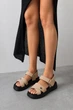 Босоножки женские бежевого цвета L&M размер 37 (216449) - изображение 1