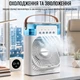 Портативный вентилятор, кондиционер с водяным охлаждением Air Cooler Fan 4 в 1 (580 AC) Белый - изображение 7