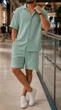Чоловічий костюм з мусліну 189, оливковий, 2xl-3xl - изображение 2