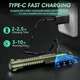 Фонарь ручной YEMAO YM-M46, XPG+11SMD, красный лазер, белый, красный, синий, УФ свет, АКБ14500/1xAA, ЗУ Type-C, магнит, открывалка - изображение 2