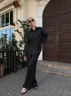 Женский костюм шелковый черный 42-44 р4955.9082 - изображение 6