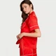 Піжама червона із шортами Victoria's Secret Signature Satin Heart Short Pajama Set Red - Розмір S - зображення 2