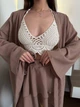 Женский костюм кимоно с шортами и пояс кофейный S-L с824.1636.1 - изображение 3