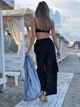 Брюки женские из гипюра с шортами черного цвета 38729 42/48 - изображение 7