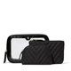 Косметичка 3в1 Черная Victoria`s Secret 3-Piece Makeup Bag Black - изображение 2