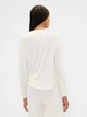 Пижама (лонгслив + штаны) женская больших размеров Gap 128581946 2XL Молочная (1160097101) - изображение 5