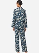 Пижама (рубашка + штаны) женская больших размеров хлопковая Ralph Lauren 710229591 XL Синяя (1160108523) - изображение 2