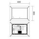 Зеркало Mixxus Premium CUBIC MR14-80x60-Reverse с Led Touch, Anti-fog, диммером, регулятором яркости (MP6648) - изображение 5
