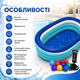 Детский надувной бассейн Intex 57482-3 «Морские друзья» 163×107×46 см с овальной формой, тремя воздушными камерами, защитным тентом, подстилкой, ручным насосом и 10 игровыми шариками - изображение 3