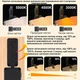 Портативная лампа-закладка для чтения книг на зажиме с USB-зарядкой Светодиодная Универсальная Черная - изображение 2
