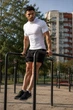 Компрессионная мужская футболка с высокой стойкой HeatShield Apmi ⬩ для спорта и outdoor ⬩ защита шеи от солнца ⬩ белая S - изображение 7