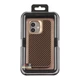 Чохол Premium Kajsa Glamorous Collection Straw Mat Pattern with MagSafe для iPhone 17 Desert Gold - изображение 4