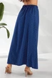 Юбка софт однотонная в горошек, цвет синий, L-XL, 257R11-1 - изображение 6