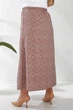 Юбка софт однотонная в горошек, цвет мокко, L-XL, 257R11-1 - изображение 3