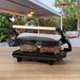 Электрический гриль 700 Вт для кухни 23x14,5 см антипригарное покрытие Clatronic FK-1406 - изображение 5